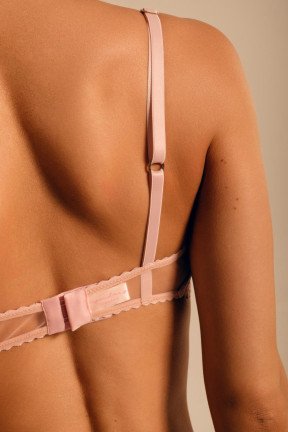Фото Прозрачный комплект белья Flora c вышивкой (5)