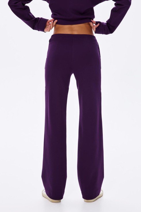 Фото Брюки из джерси в цвете слива (3)